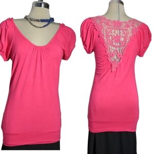 Biz Girl Pink top Size XL